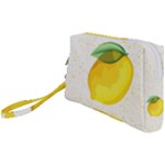 Illustration Sgraphic Lime Orange Wristlet Pouch Bag (Small)