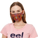 Landscape In A Colorful Structural Habitat Ornate Crease Cloth Face Mask (Adult)