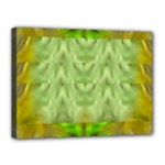 Landscape In A Green Structural Habitat Ornate Canvas 16  x 12  (Stretched)