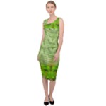 Landscape In A Green Structural Habitat Ornate Sleeveless Pencil Dress