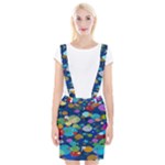 Illustrations Sea Fish Swimming Colors Braces Suspender Skirt