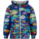 Illustrations Sea Fish Swimming Colors Kids  Zipper Hoodie Without Drawstring
