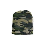 Green Military Camouflage Pattern Drawstring Pouch (Medium)