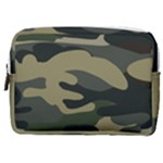 Green Military Camouflage Pattern Make Up Pouch (Medium)