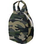 Green Military Camouflage Pattern Travel Backpacks