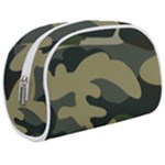 Green Military Camouflage Pattern Makeup Case (Medium)