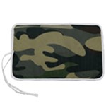 Green Military Camouflage Pattern Pen Storage Case (S)