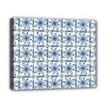 Blue floral pattern Canvas 10  x 8  (Stretched)