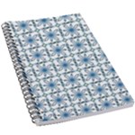 Blue floral pattern 5.5  x 8.5  Notebook