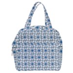 Blue floral pattern Boxy Hand Bag