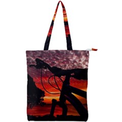 Double Zip Up Tote Bag 