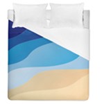 Illustrations Waves Line Rainbow Duvet Cover (Queen Size)
