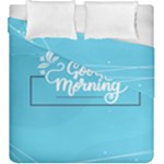 Background Good Morning Duvet Cover Double Side (King Size)