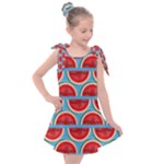 Illustrations Watermelon Texture Pattern Kids  Tie Up Tunic Dress