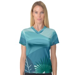 V-Neck Sport Mesh T-Shirt 