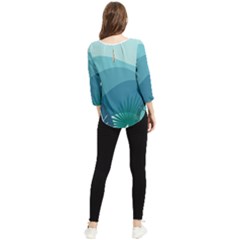 Chiffon Quarter Sleeve Blouse 