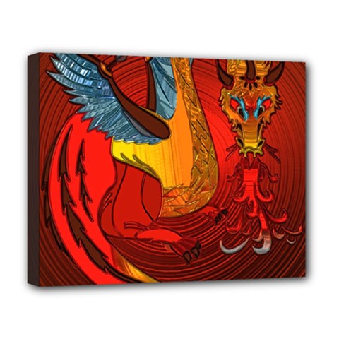 Dragon Metallizer Deluxe Canvas 20  x 16  (Stretched) from ArtsNow.com