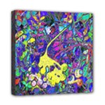 vibrant abstract floral/rainbow color Mini Canvas 8  x 8  (Stretched)