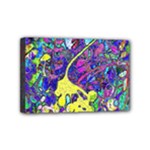 vibrant abstract floral/rainbow color Mini Canvas 6  x 4  (Stretched)