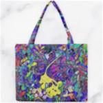 vibrant abstract floral/rainbow color Mini Tote Bag