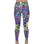 vibrant abstract floral/rainbow color Classic Yoga Leggings