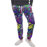 vibrant abstract floral/rainbow color Men s Jogger Sweatpants