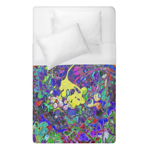vibrant abstract floral/rainbow color Duvet Cover (Single Size) from ArtsNow.com