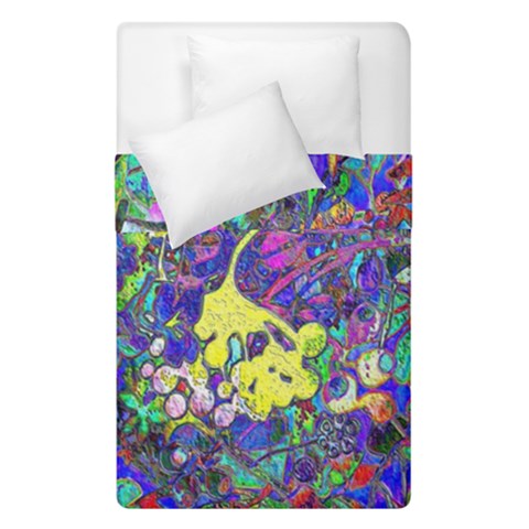 vibrant abstract floral/rainbow color Duvet Cover Double Side (Single Size) from ArtsNow.com