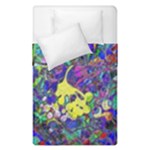 vibrant abstract floral/rainbow color Duvet Cover Double Side (Single Size)
