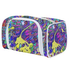 vibrant abstract floral/rainbow color Toiletries Pouch from ArtsNow.com