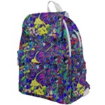 vibrant abstract floral/rainbow color Top Flap Backpack