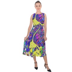 Midi Tie-Back Chiffon Dress 