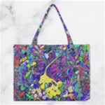vibrant abstract floral/rainbow color Medium Tote Bag