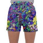 vibrant abstract floral/rainbow color Sleepwear Shorts