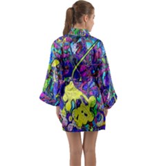 Long Sleeve Satin Kimono 