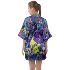 Half Sleeve Satin Kimono  