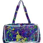 vibrant abstract floral/rainbow color Multi Function Bag