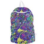 vibrant abstract floral/rainbow color Foldable Lightweight Backpack