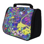 vibrant abstract floral/rainbow color Full Print Travel Pouch (Small)
