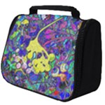 vibrant abstract floral/rainbow color Full Print Travel Pouch (Big)
