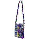 vibrant abstract floral/rainbow color Multi Function Travel Bag