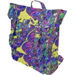 vibrant abstract floral/rainbow color Buckle Up Backpack