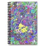 vibrant abstract floral/rainbow color 5.5  x 8.5  Notebook