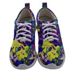 vibrant abstract floral/rainbow color Athletic Shoes