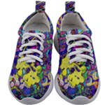 vibrant abstract floral/rainbow color Kids Athletic Shoes