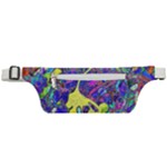 vibrant abstract floral/rainbow color Active Waist Bag