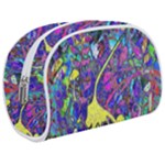 vibrant abstract floral/rainbow color Makeup Case (Medium)