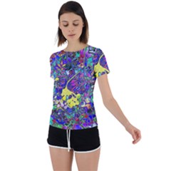 Back Circle Cutout Sports T-Shirt 