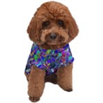 vibrant abstract floral/rainbow color Dog T-Shirt