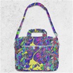 vibrant abstract floral/rainbow color Shoulder Laptop Bag
